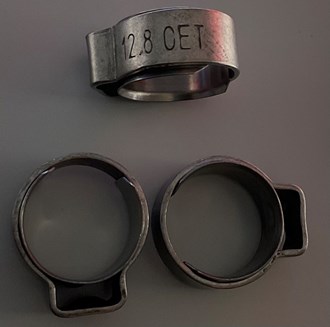 1-Ohr-clamp 10,3 - 12,3 mm