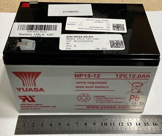 Battery, VRLA, 12V /12Ah (replaces LC-RA1212P1 )